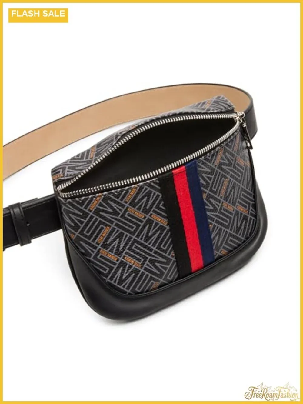 Steve Madden Logo Belt Bag - Waist Belt, Small, Buckle Closure